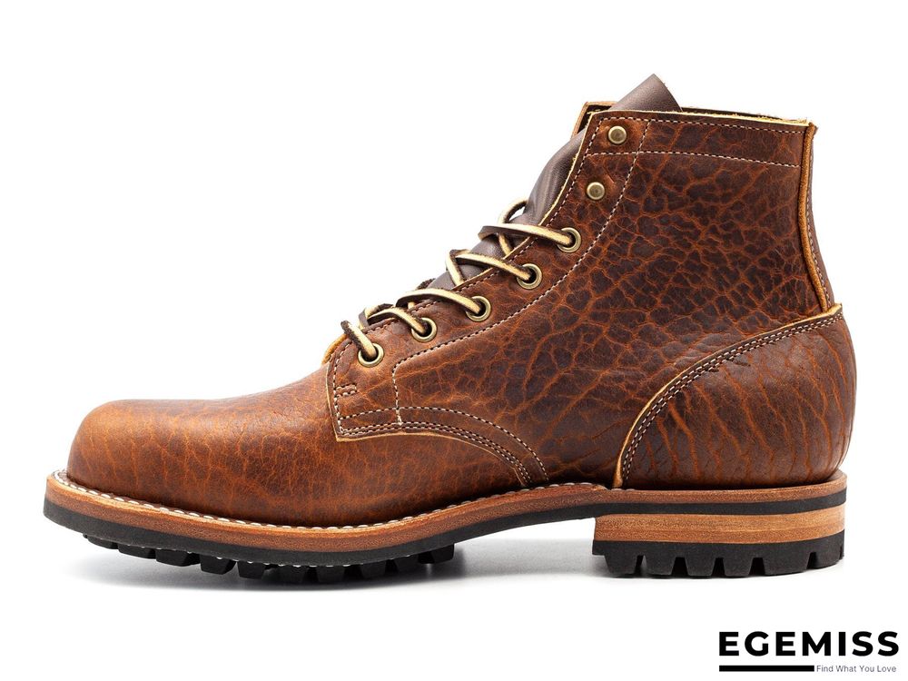 Cow Split Leather Men Boots Comfortable Boots Men Footwear Rubber Ankle Boots Men's Shoes | EGEMISS