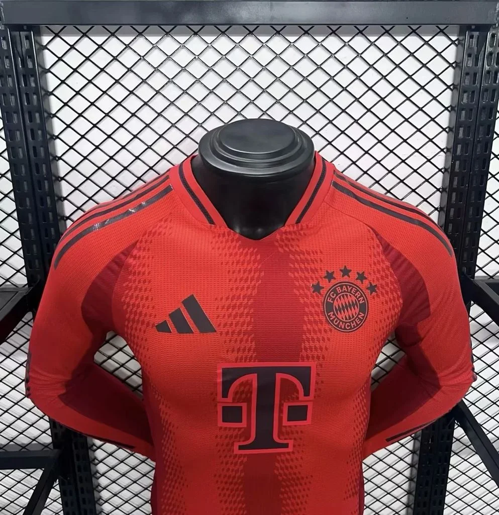 2024/2025 Long Sleeve Player Version Bayern Munich Home Football Jersey 1:1 Thai Quality