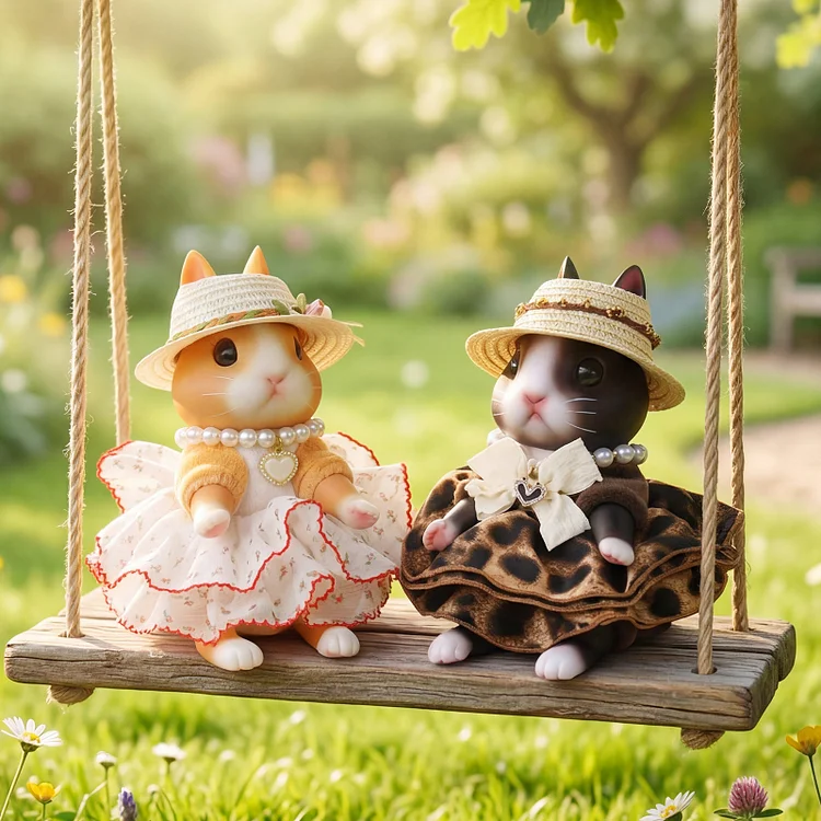 [Pre-Order] Babeside 8" Twin Doll Set &ndash; Cute Dress-Up Animal Pair Gift for Kids
