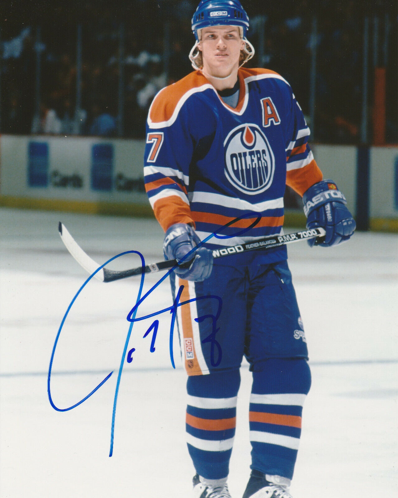 JASON ARNOTT SIGNED EDMONTON OILERS 8x10 Photo Poster painting #2 Autograph