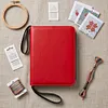 Embroidery Floss Organizer 50 Clear 9-Pocket Pages Waterproof Zip Trading Card Binder Holds 200+ Thread for Embroidery & Craft Supplies