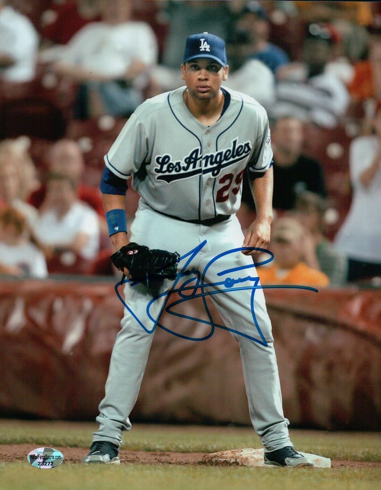 James Loney Signed 8X10 Photo Poster painting Autograph LA Dodgers Road Fielding Auto w/COA