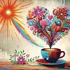 Diamond Painting-DIY Crystal Rhinestone Beautiful Love(40x40cm)