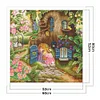 Garden Bungalow-11CT Stamped Cross Stitch 60*60cm/23.62*23.62in(Brand)