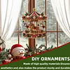 Xmas Carousel Diamond Painting Ornament DIY Pendant Kit 9.45x9.45in