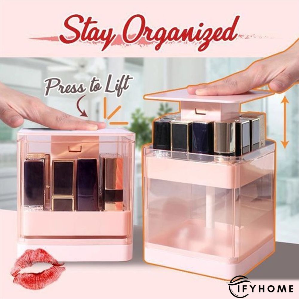Press-lifting Lipstick Storage Box Auto Lift Lipstick Holder | IFYHOME