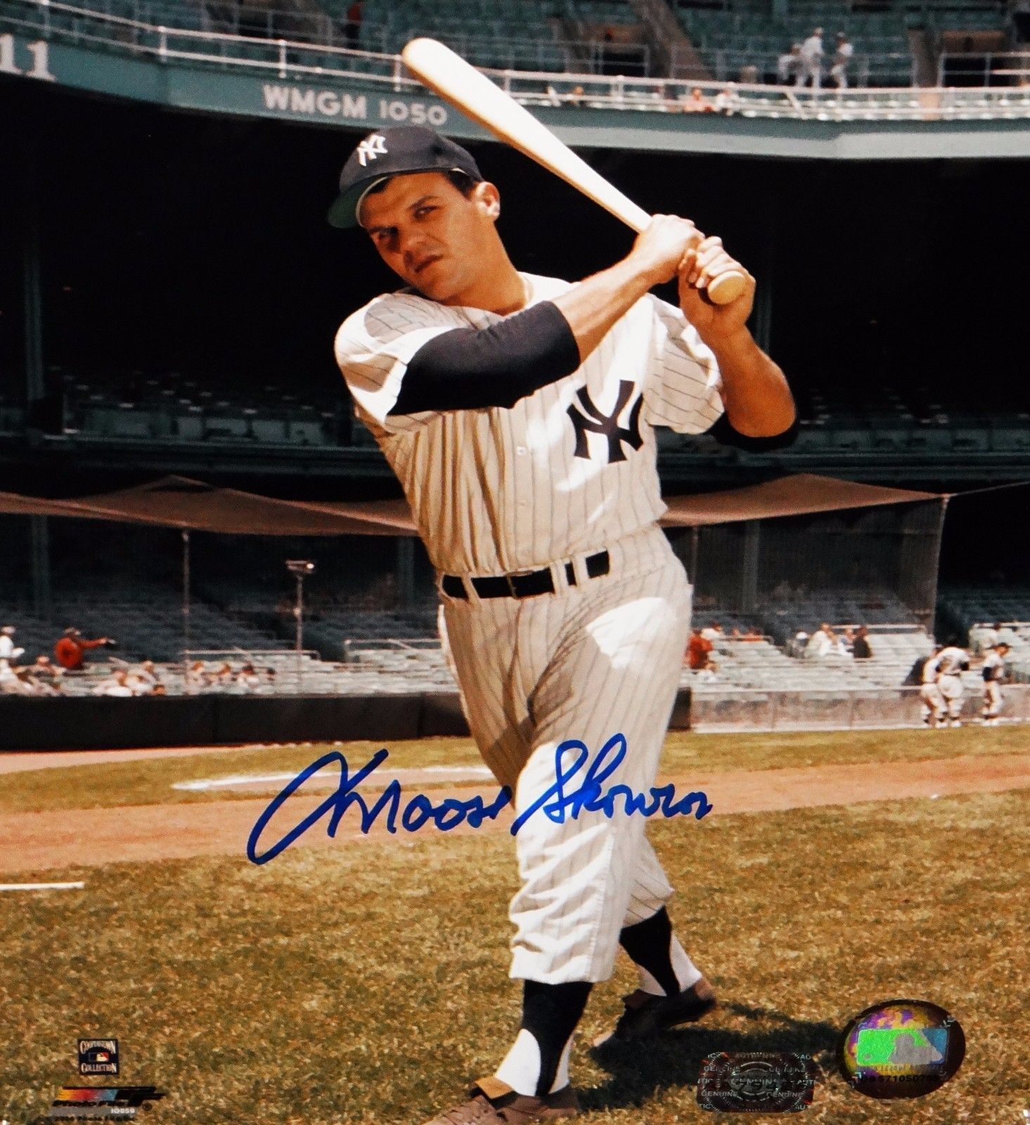 Moose Skowron Autographed 8x10 NY Yankees Batting Stance Photo Poster painting-MLB Auth