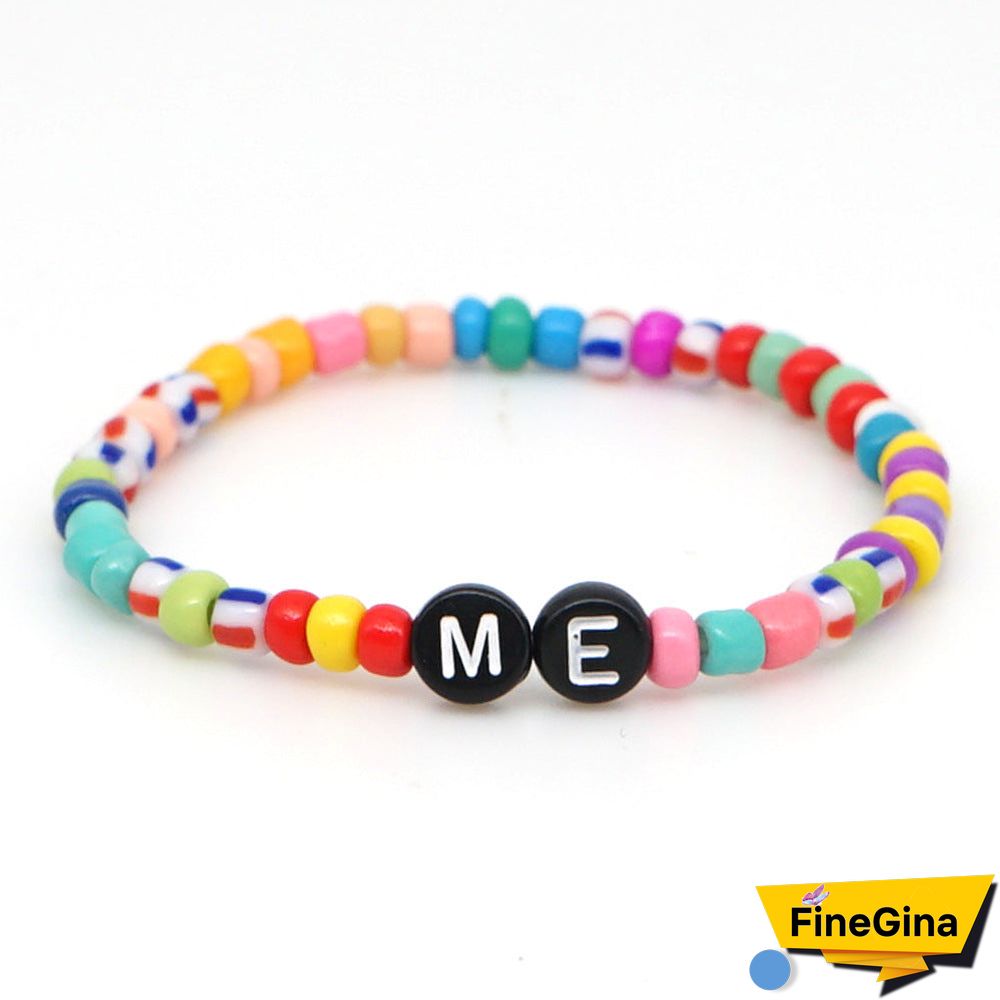 Personalized Saying Alphabet Bead Word Kandi Bracelets