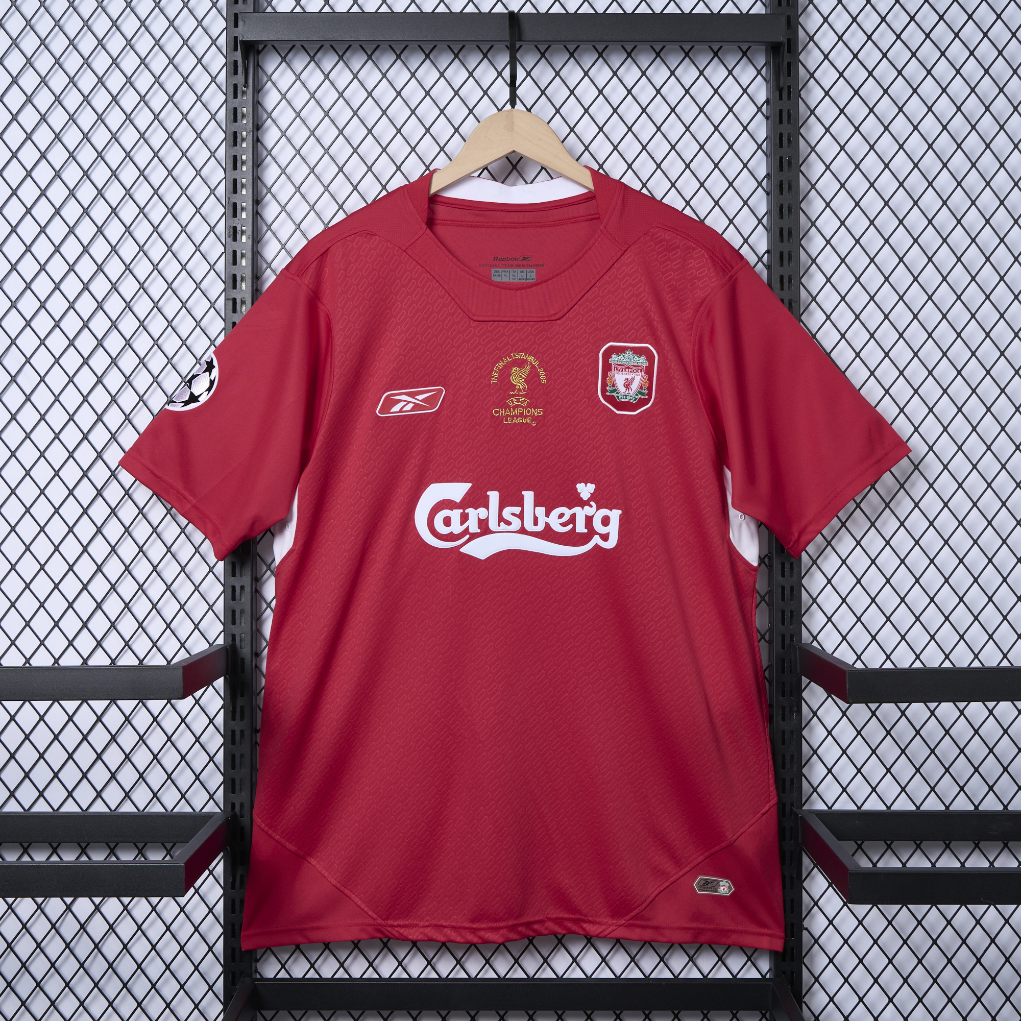 Retro Liver.pool 2005 Home Stadium Jersey - with UEFA Champions League Final Patch