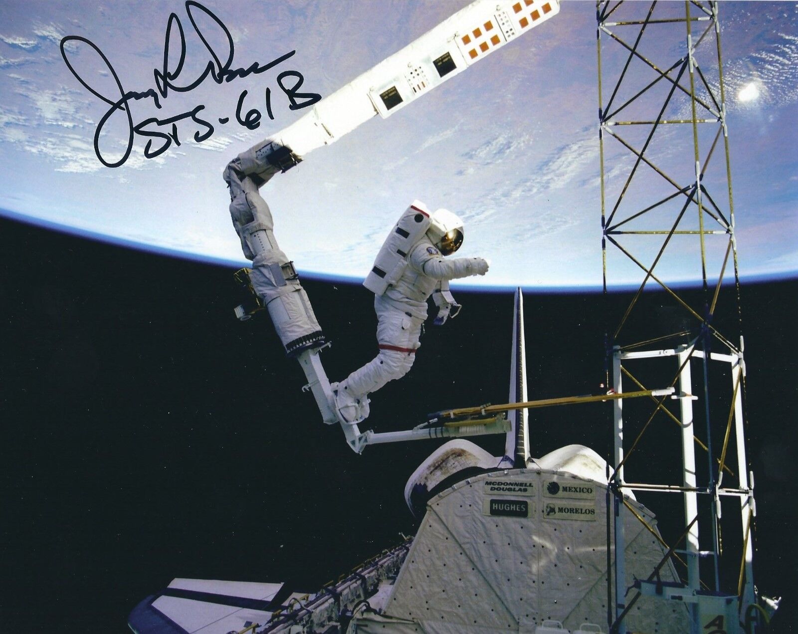 JERRY ROSS HAND SIGNED 8x10 EVA Photo Poster painting UACC & AFTAL RD SPACE SHUTTLE AUTOGRAPH