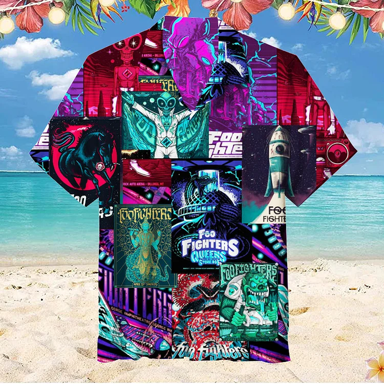 Foo Fighters|Unisex Hawaiian Shirt