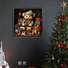 Diamond Painting-Round AB Drill Xmas Gift Bear(45*45CM)