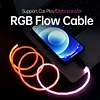 Sikai Led Light up Multi Usb Charger Cable, 6A 18w Fast Charging Cable (3.3ft/1m), Rgb Flow Braeathing Light Charging Cable Compatible With Android Typec for Apple Data Cable(USB-A to Micro) SIKAI CASE