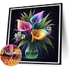 Luminous Flowers-Full Round Diamond Painting