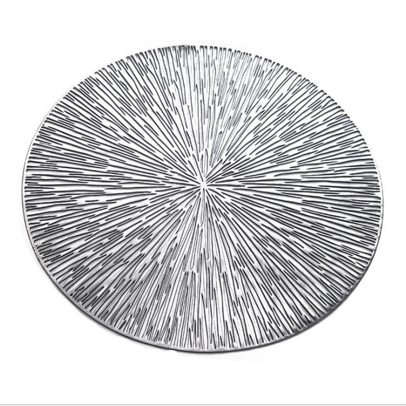 Round Hollow PVC Placemats For Kitchen Dinning Table Mat Insulation Pads Drink Coffee Cup Coasters Hotel Restaurant Home Decor