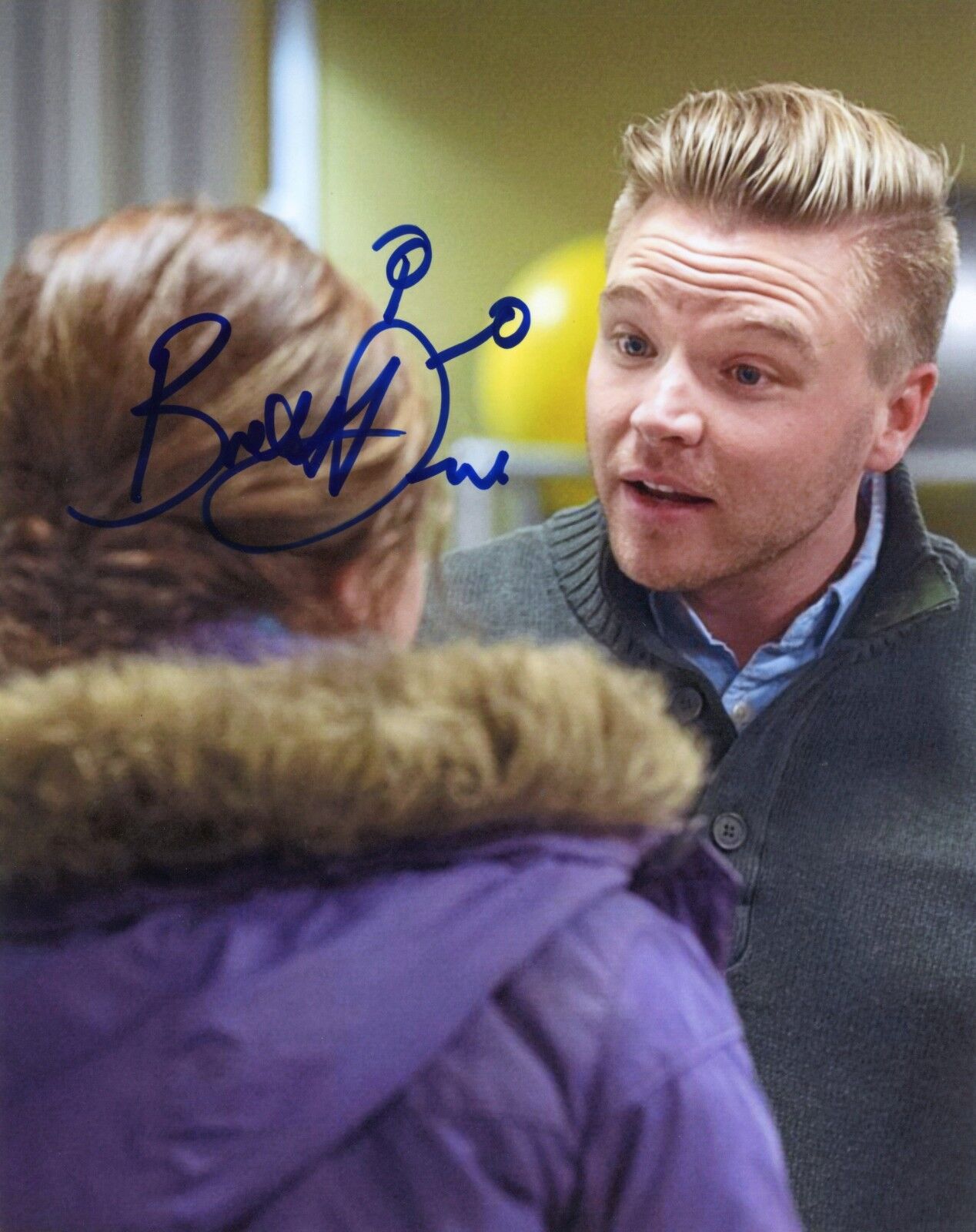 ~~ BRETT DAVERN Authentic Hand-Signed LARRY - SHAMELESS