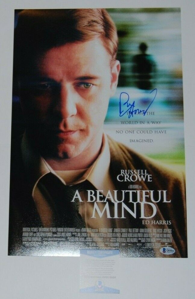 RON HOWARD signed (A BEAUTIFUL MIND) autographed 12X18 Movie Photo Poster painting BECKETT