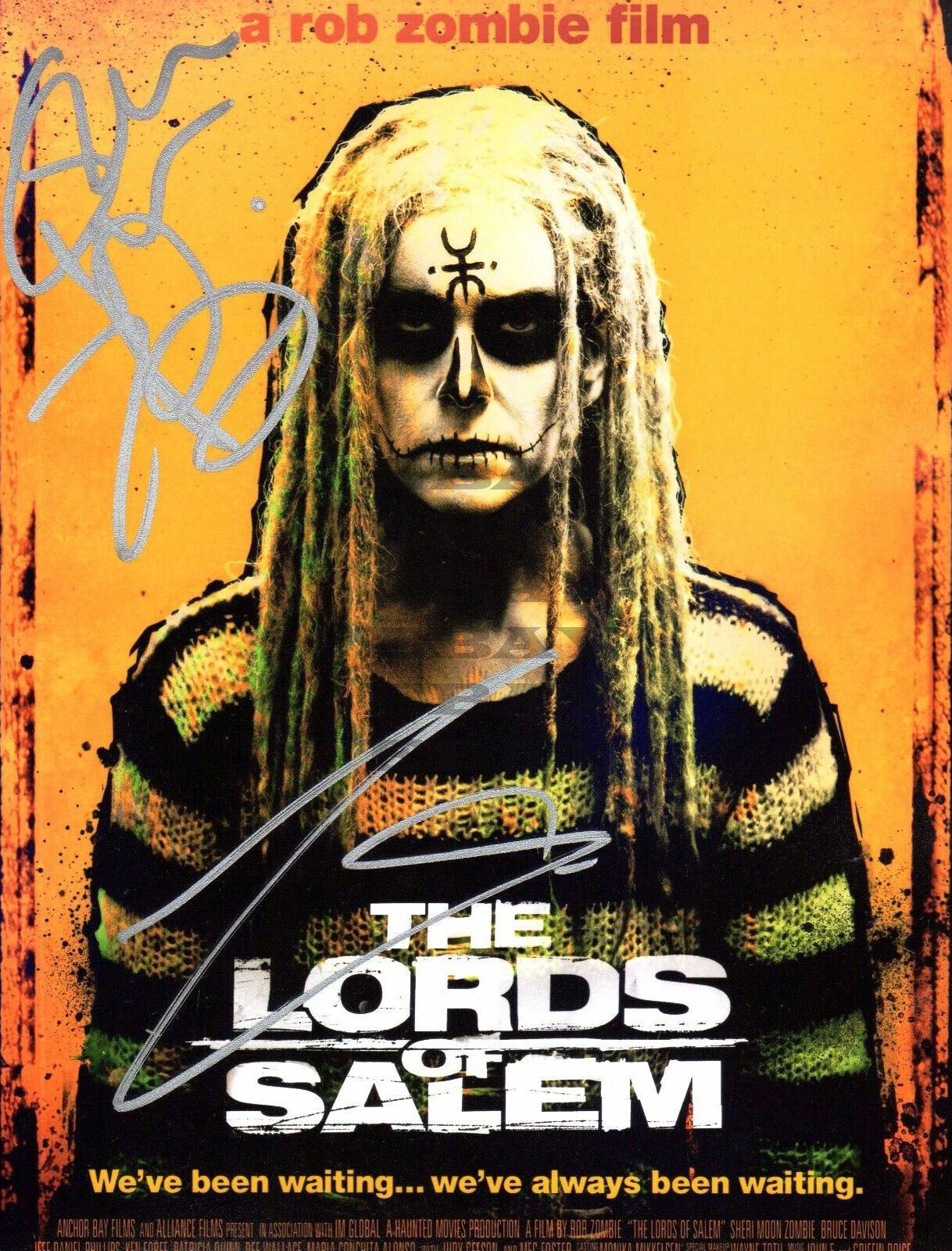 The Lords of Salem ROB and SHERI MOON ZOMBIE Signed 8x10 Photo Poster painting Reprint