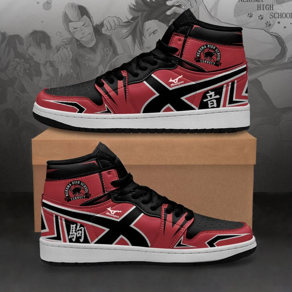 Kingofallstore - Nekoma High Sneakers Haikyuu Anime Shoes MN10