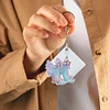 6pcs Fairy Shoes Double Sided Special Shape Diamond Painting Keychains