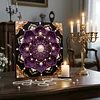 DIY Pearl Painting Purple Mandala for Home Decor with Frame(30*30cm)