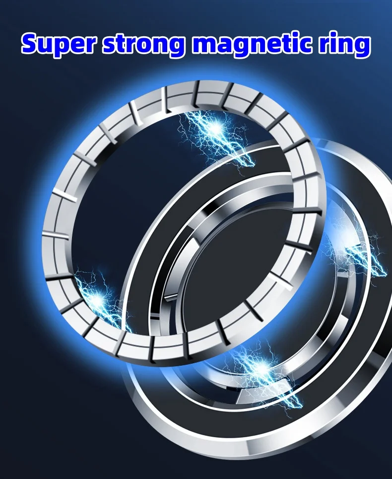 Car magnetic mobile phone navigation bracket (With laser car logo)