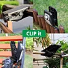 LED Solar Garden Light Outdoor Clip-on Motion Sensing Light IP65 Waterproof Camping Light for Fence Deck Wall Camping Tent Patio