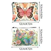 (US Local)DIY Diamond Art Diamond Dot Card Pack Diamond Painting Pouch (Flower Butterfly)