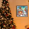 Diamond Painting-DIY Crystal Rhinestone Xmas Bear Fireplace(40x40cm)