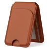 Magsafe Rotating Leather Magnetic Card Holder Apple 15pro Back Sticker Folding Stand Mobile Phone Card Holder Portable Outdoor