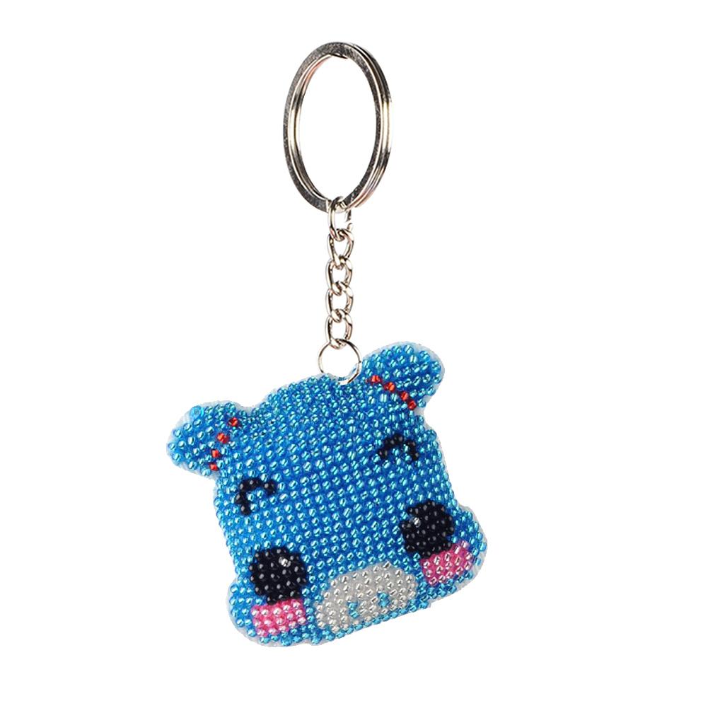 

Pig - Bead Embroidery - Keychain, 501 Original