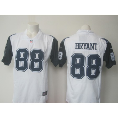 Men's  Cowboys #88 Dez Bryant White Limited Rush Stitched NFL Jersey