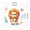 Cute Lion-18CT Stamped Cross Stitch 20*20cm/7.87*7.87in