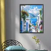 Sea View Villa-11CT Stamped Cross Stitch 40*50cm/15.75*19.69in tapestrymarket