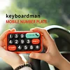  Car Temporary Parking Card Keyboard Car Phone Number Plate Auto Temporary Stop Sign Auto Interior Decoration Creative Car Acessories