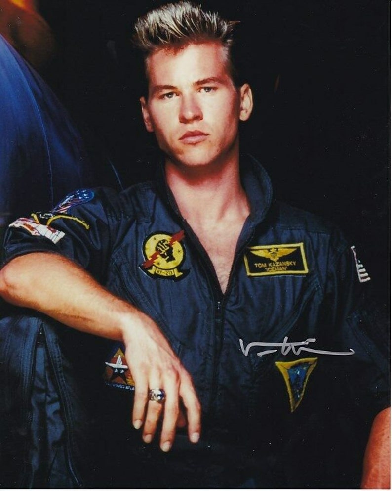 Val kilmer signed autographed top gun tom iceman kazansky Photo Poster painting