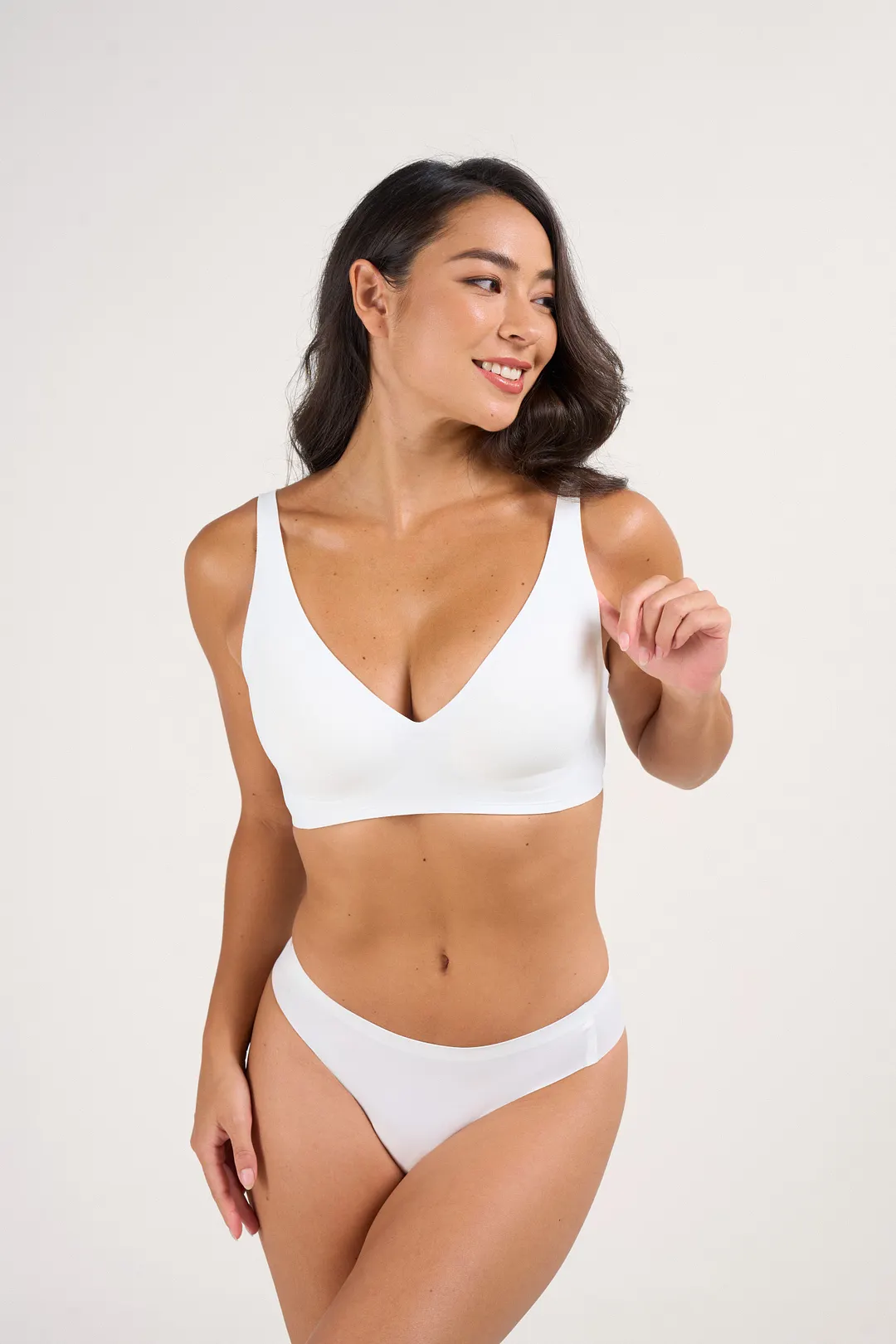 Deep V Push-Up Seamless Wireless Jelly Bra