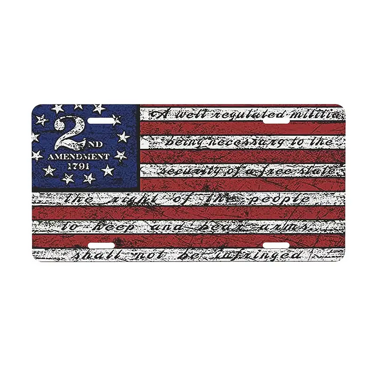 Les États-Unis - Encens de plaque de voiture vintage - 6x12inch