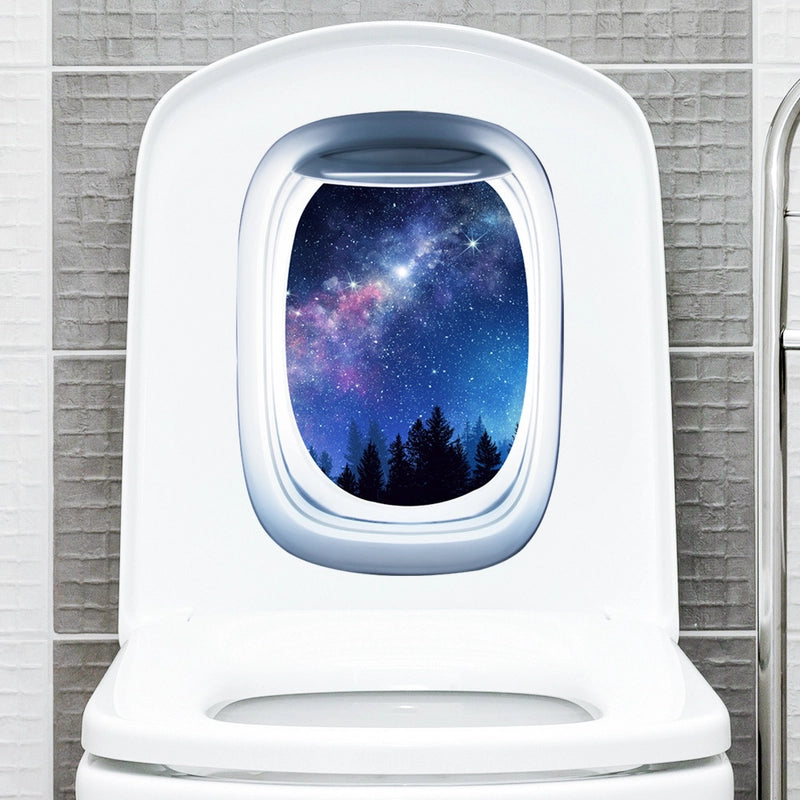 Casual Elegant Landscape PVC Wall Sticker Bathing