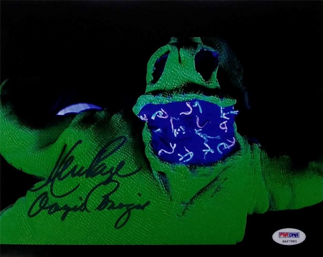 Ken Page Signed Oogie Boogie Nightmare Before Christmas 8x10 Photo Poster painting PSA 4A67985