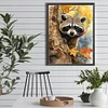 Diamond Painting-DIY Full Round Drill Raccoon