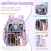PVC Clear Outdoor Backpack Multi Pocket Transparent Sports Backpack Hiking Bag