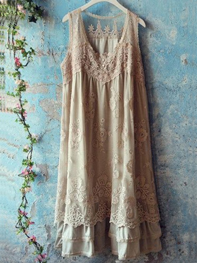 Casual Round Neck Maxi Dresses