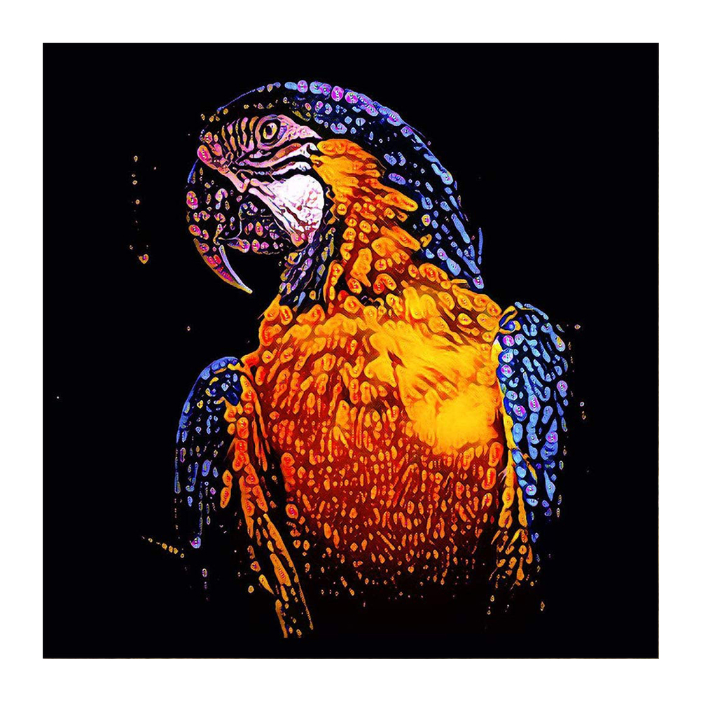 

Parrot - 11CT Stamped Cross Stitch - 40*40CM, 501 Original