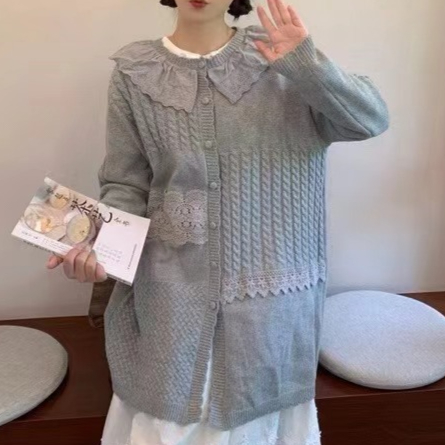 Chicfifth Sweater Women Winter Long Sleeve High Quality Autumn Vintage Top Knitted Cardigan