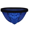 Solid Color Silk High Cut Thong