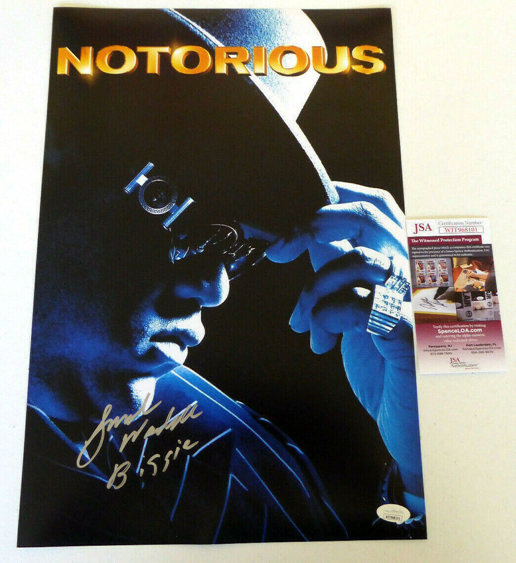 Jamal Woolard Signed 12x18 Photo Poster painting Auto, Notorious Movie, Biggie Smalls, JSA COA