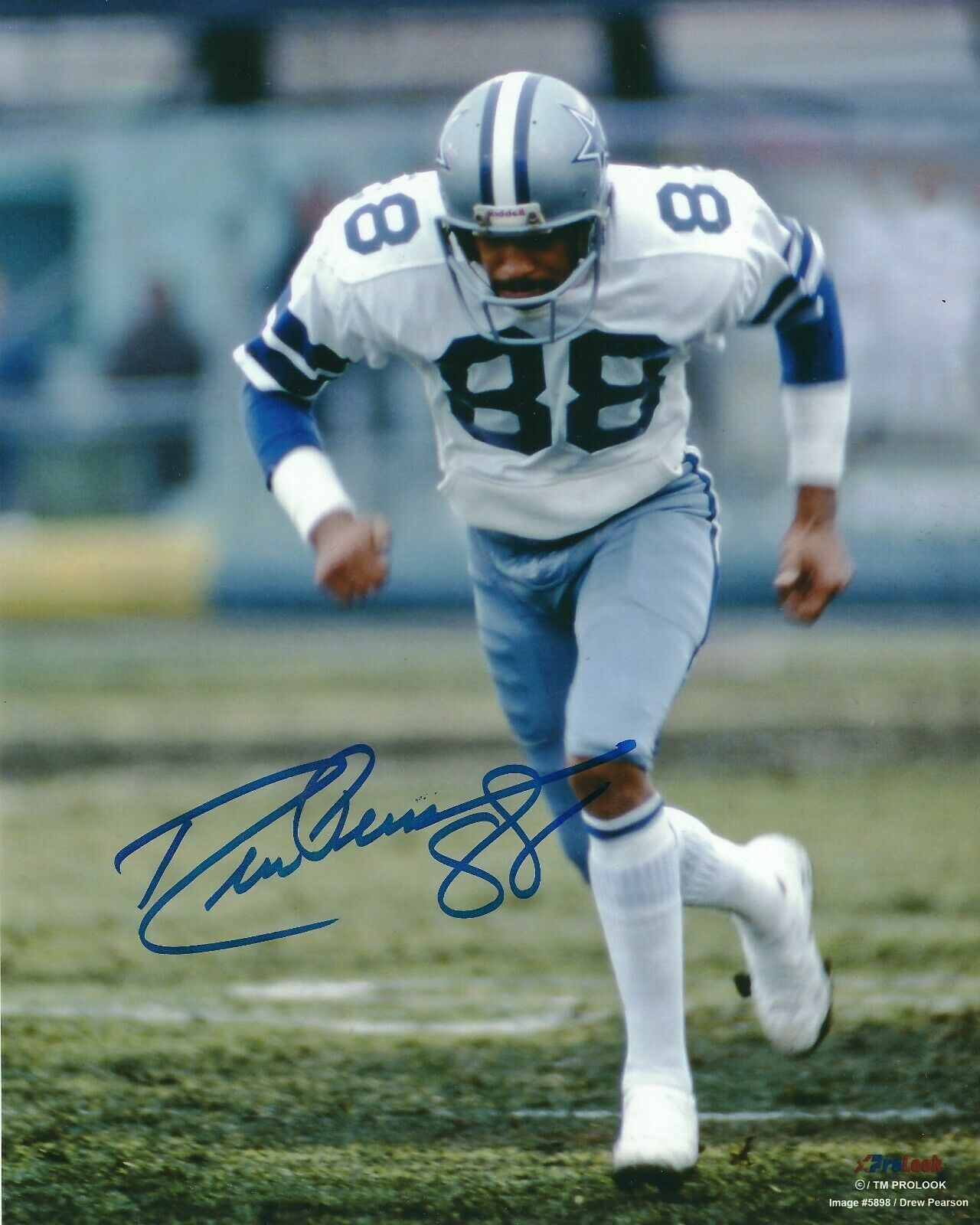 Drew Pearson Autographed Signed 8x10 Photo Poster painting ( Cowboys ) REPRINT