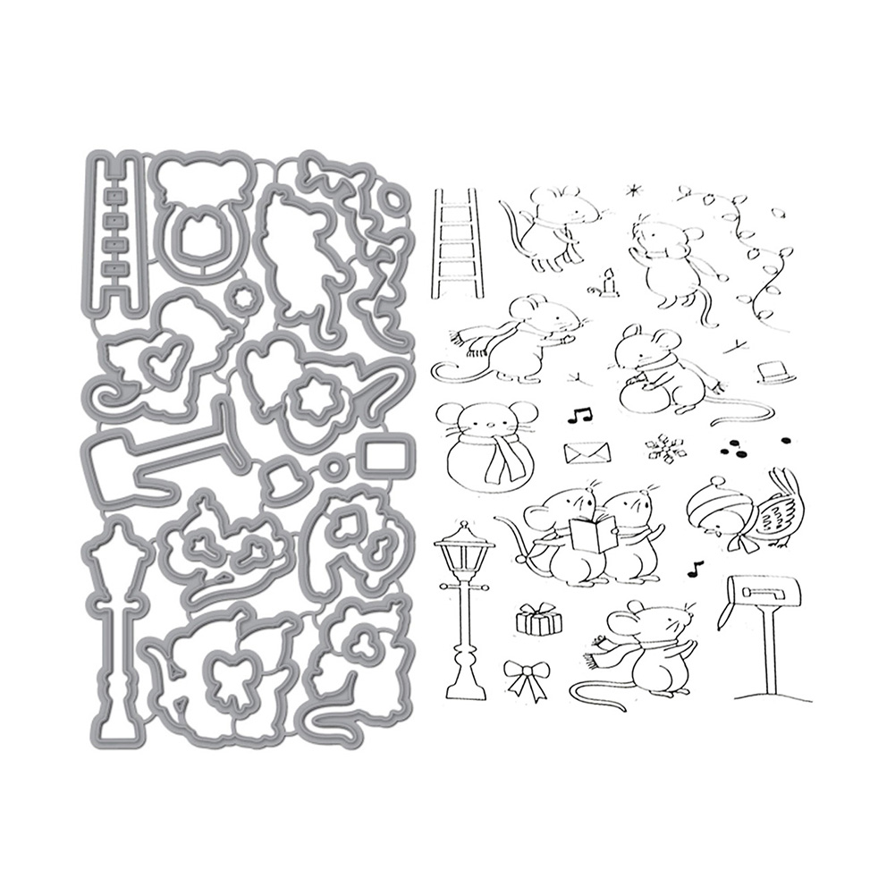 

Mouse Shape (Cutting Die+Seal) - Paper Craft Cutting Dies, 501 Original