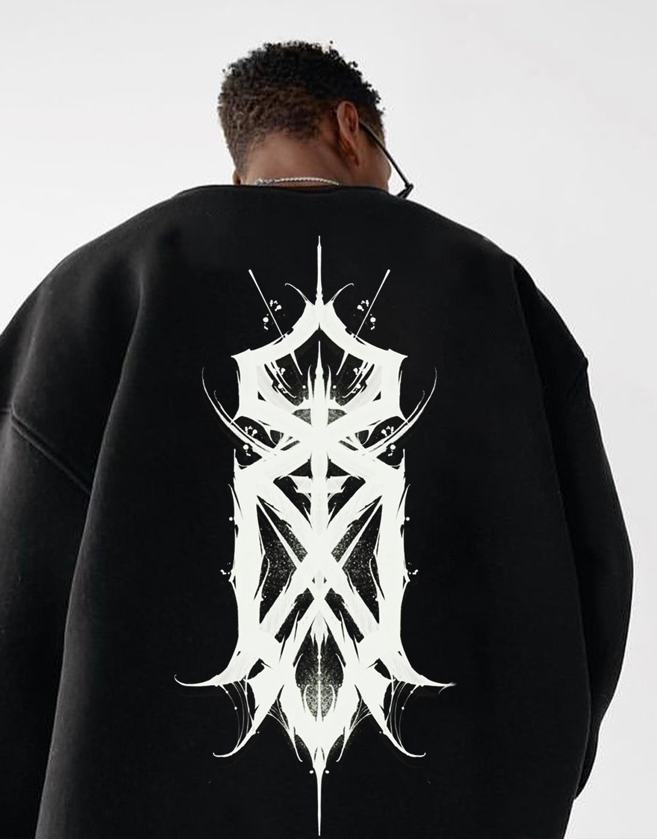 Satan Dark Tattoo Style Sweatshirt / TECHWEAR CLUB / Techwear